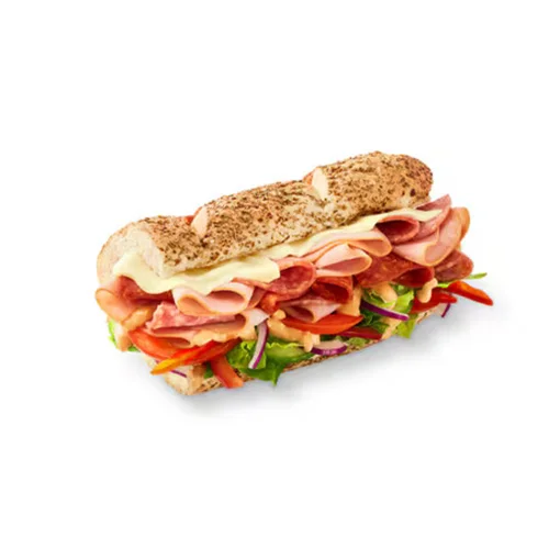 Subway signature dishes Italian B.M.T. (380 kcal per 6-inch)
Footlong Subway Club (920 kcal)
Tuna Sub (430 kcal per 6-inch)